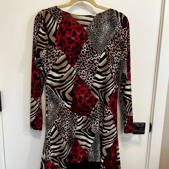 Mary Cool Paris Multi Animal Print Dress-M - Picture 2 of 8